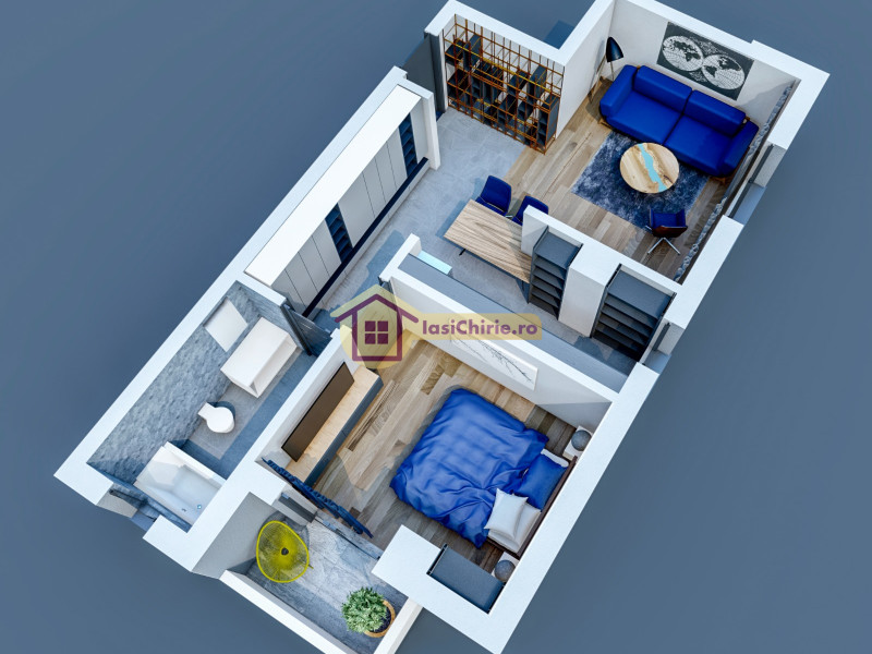 Apartament de vanzare cu 2 camere in Iasi, zona Visani - Poza 2
