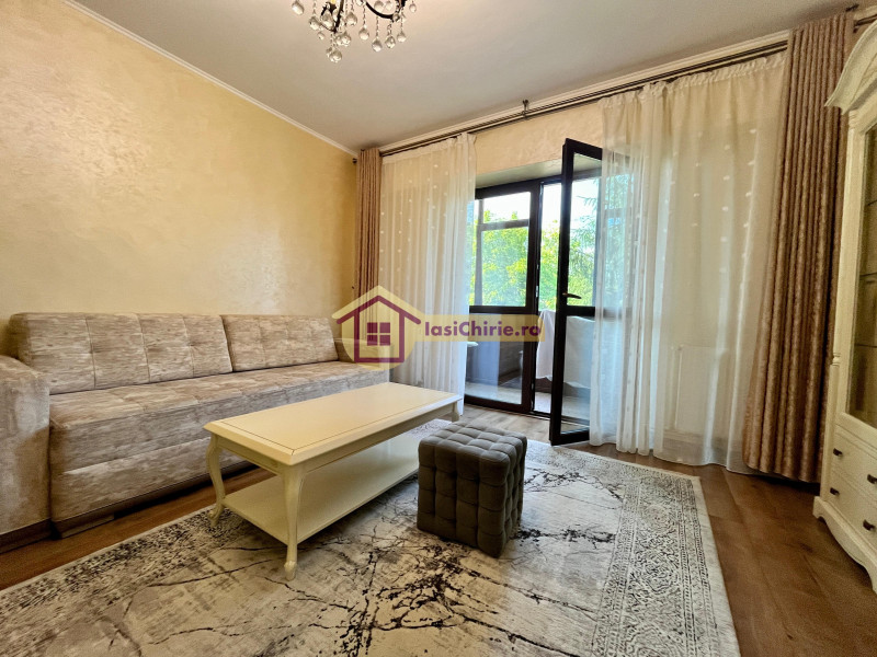 Apartament de inchiriat cu 2 camere in Iasi, de tip decomandat, suprafata de 54 mp, zona CUG(Aleea Tudor Neculai)