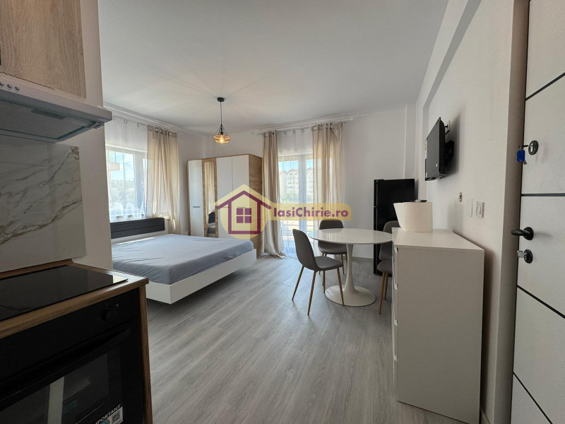 Apartament de inchiriat cu o camera in Iasi, de tip semidecomandat, suprafata de 33 mp, zona Visani