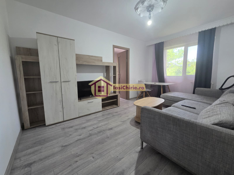 Apartament de inchiriat cu 2 camere in Iasi, de tip semidecomandat, suprafata de 43 mp, zona Alexandru cel Bun(Scoala Gimnaziala Nr.13)