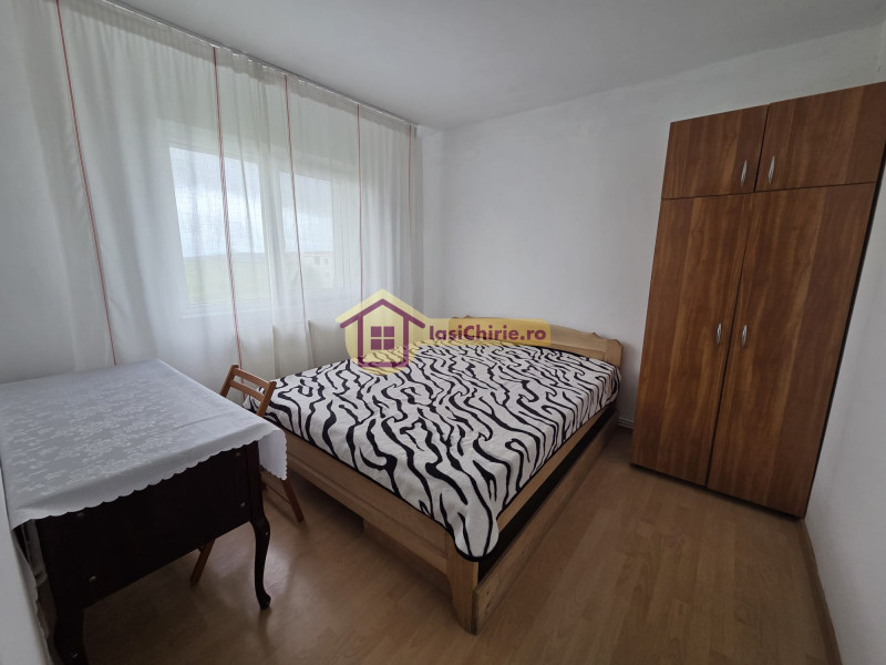Apartament de inchiriat cu 3 camere in Iasi, de tip decomandat, suprafata de 60 mp, zona Dacia