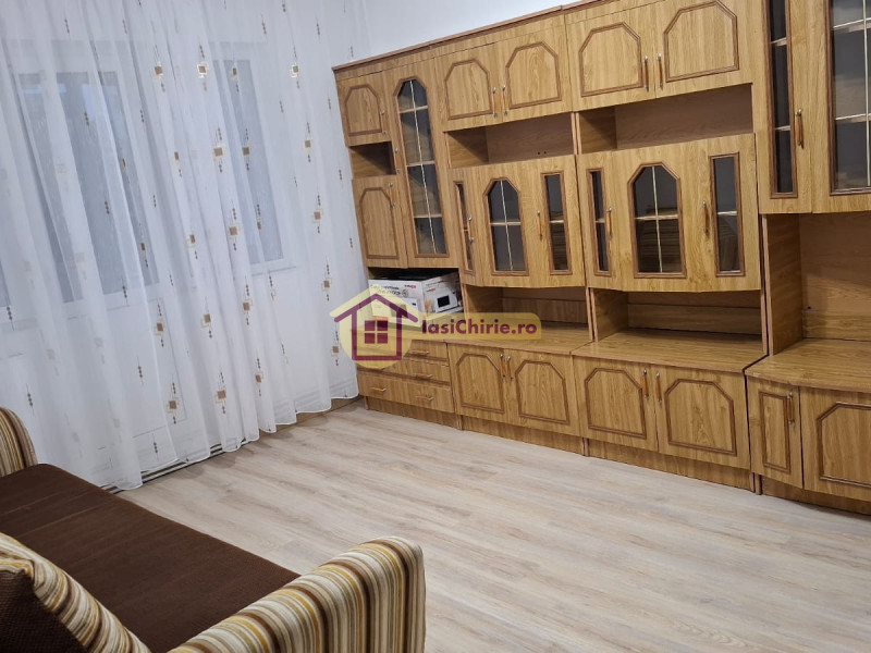 Apartament de inchiriat cu 2 camere in Iasi, de tip semidecomandat, suprafata de 43 mp, zona Zimbru