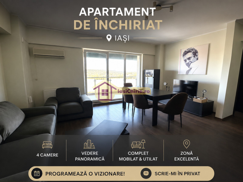 Apartament de inchiriat cu 4 camere in Iasi, zona Tatarasi - poza 1