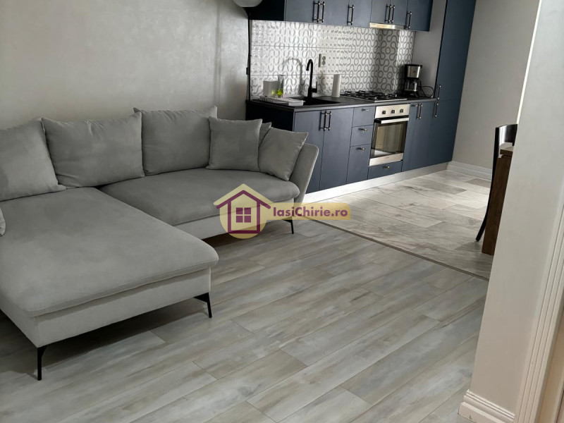 Apartament de inchiriat cu 2 camere in Iasi, de tip Open space, suprafata de 50 mp, zona Copou(Royal Town )