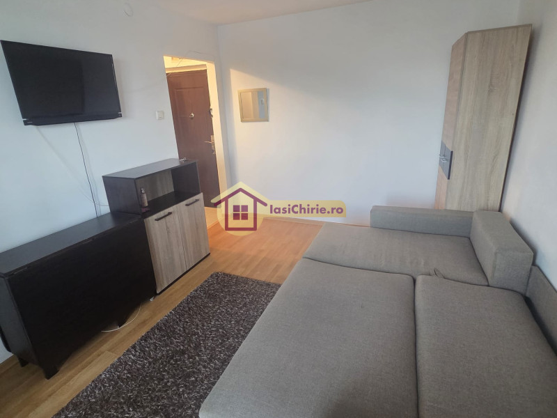 Apartament de inchiriat cu o camera in Iasi, de tip semidecomandat, suprafata de 35 mp, zona Tatarasi