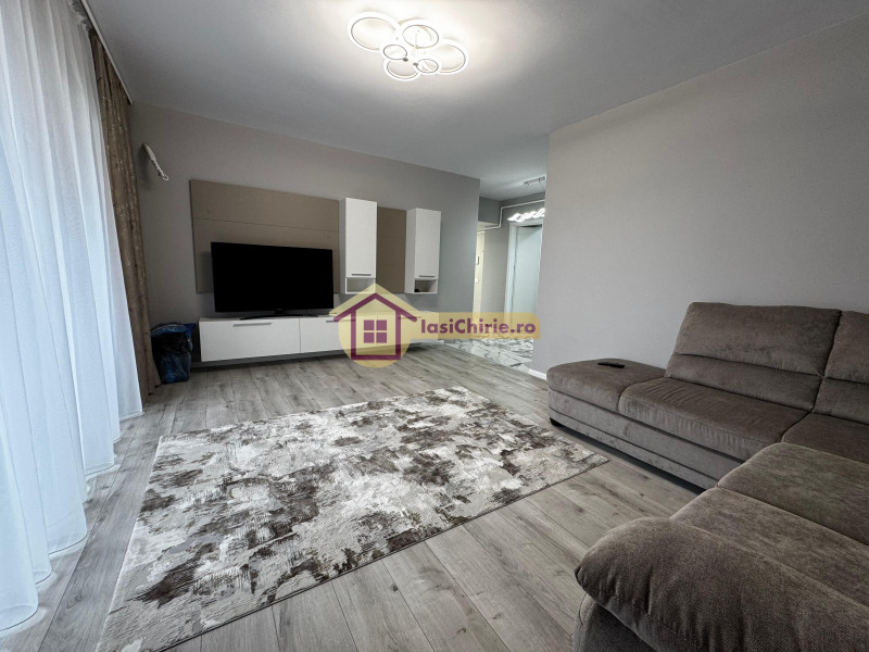 Apartament de inchiriat cu 2 camere in Iasi, de tip decomandat, suprafata de 65 mp, zona Visani