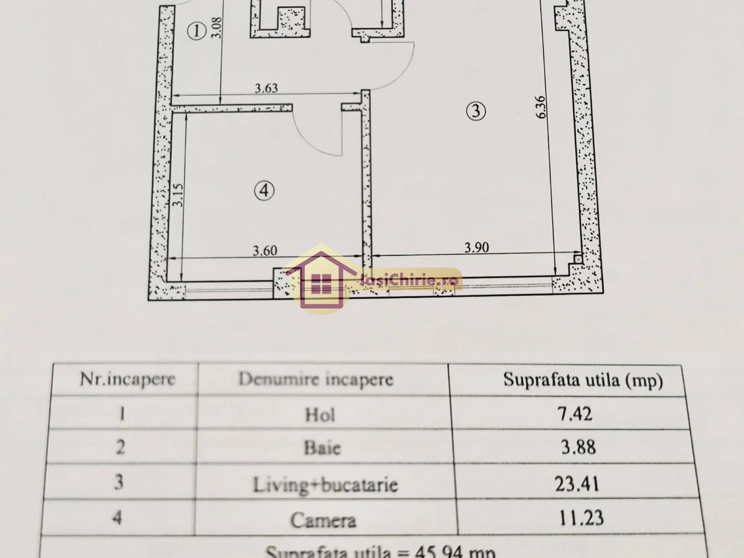 Apartament de vanzare cu 2 camere in Iasi, zona Pacurari - Poza 16