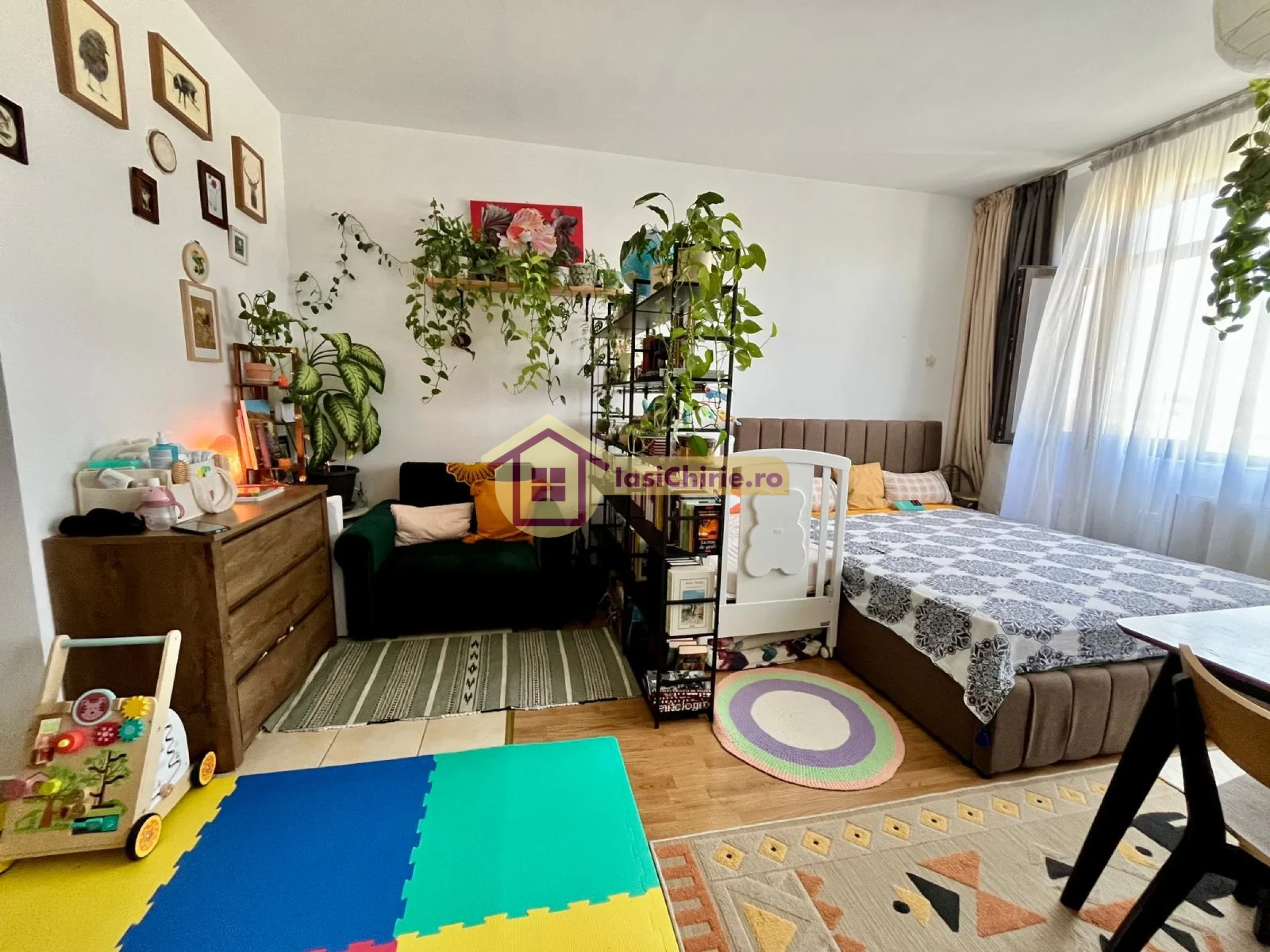Apartament de inchiriat cu o camera in Iasi, de tip Open space, suprafata de 35 mp, zona Bularga(Lukoil)